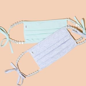 Stoney Clover Lane Mint/Grey Face Mask Set of 2